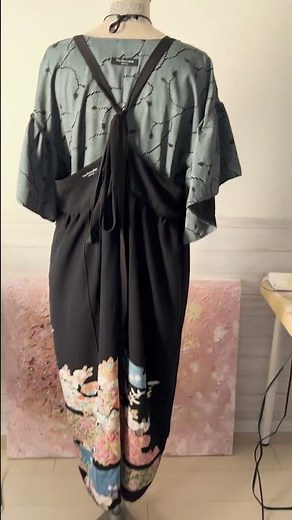 #留袖 #着物リメイク #maisewing #fashion #洋裁 #dress #maifastsewingtutorial