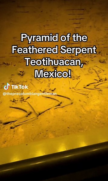 A recreation of what was found under the Pyramid of the Feathered Serpent at Teotihuacan near Mexico City. It was built in 150 ad to 250 ad. This is located inside the National Museum of Anthropology. It shows us how these sacrificial offerings were found en situ. They were used as part of the dedications to the Gods. The pyramid was built over them…. #precolumbian #precolumbianart #mesoamerica #ancient #ancientart #arthistory #history #archeology #teotihuacan #mexico #mexicocity #museum #art #a