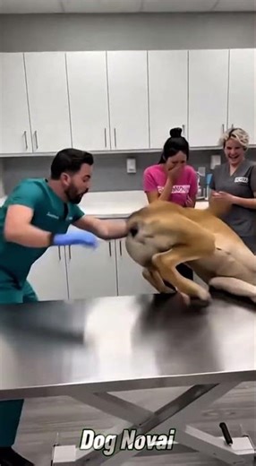 Big Dog, Tiny Heart! 🐕‍🦺💉​