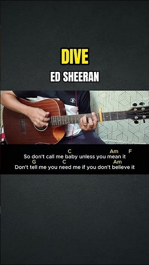 Dive - Ed Sheeran | Easy Guitar Tutorial