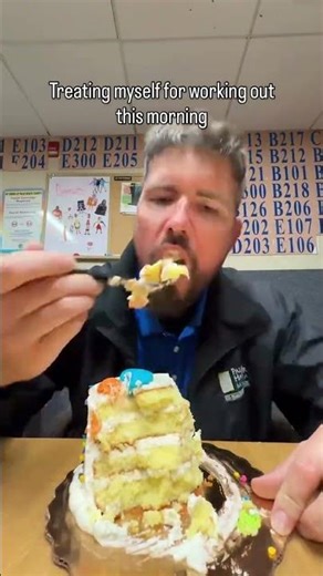#workout #cake