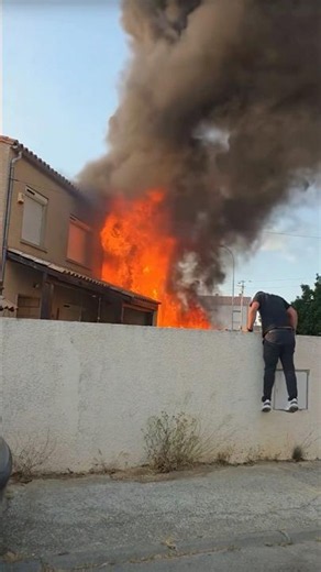CUXAC-D’AUDE: HOUSE DEVASTATED BY FLAMES