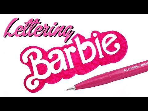 💗 LETTERING de BARBIE: APRENDE A DIBUJARLO 🎀