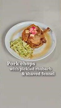 Angela Hartnett makes juicy pork chops with pickled rhubarb and shaved fennel | Dish Podcast