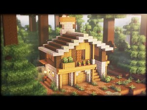 🏡How to Build a Cozy 2-Story Spruce House with Storage | Minecraft Tutorial