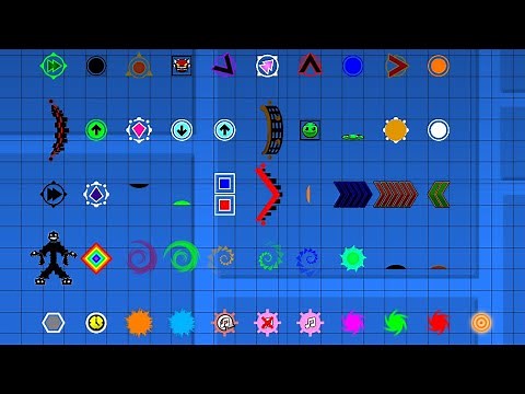 50+1 New Orbs & Portals & Jump Pads in GD 2.3 by misemise(me) | Geometry Dash 2.2