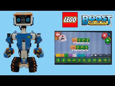 LEGO BOOST App for LEGO Robot Sensor Blocks in Orange Color - Lego Boost Coding Tutorial