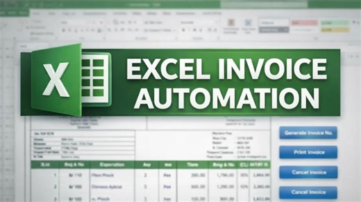 Excel Invoice Automation | Auto Voucher Number (Part 1) | ibtech Forum