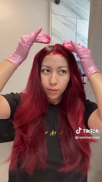 L'oreal HiColor in Magenta for Red Hair Retouching at Home