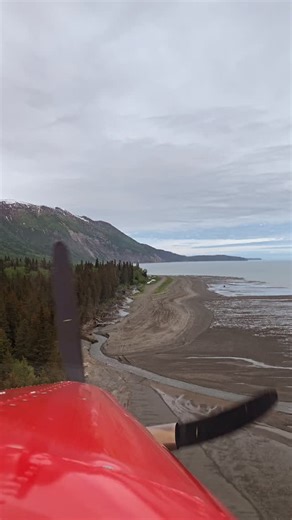POV: you are about to land on a remote gravel strip in one of our classic aircraft for a half day of bear viewing at Chinitna Bay! | Rust's Flying Service