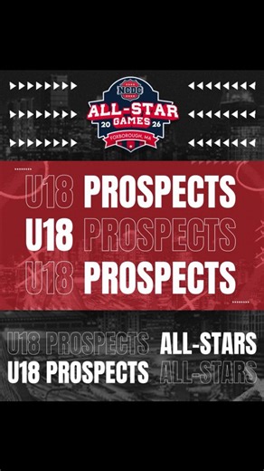 🚨U18 Prospects All-Stars🚨 Meet the U18 Prospects heading to the 2026 #NCDCAllStarGames Monday, Jan 26-- 🏒11:30 AM: New England (White) vs. Top Prospects (Red) Tuesday, Jan 27-- 🏒11:20 AM: NCDC Selects (Purple) vs. Top Prospects (Red) #USPHL #NCDC #YourPathwayToCollegeHockey | National Collegiate Development Conference - NCDC