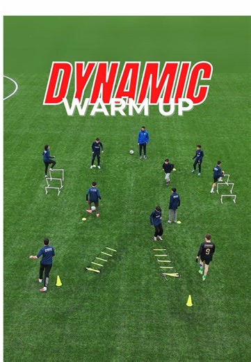 Dynamic Warm Up with Ball 👉 The full video is on YouTube #soccertiktok #footballtiktok #Training #Football #warmup
