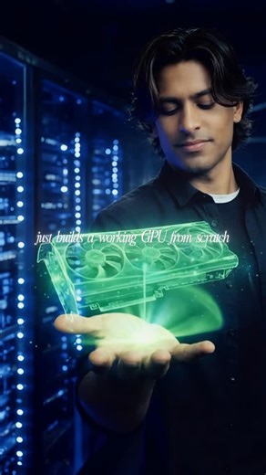 Nic Conley on Instagram: "Comment “GPU” for the open source link Software engineer just built a working GPU from scratch in 2 weeks with zero GPU design experience A software engineer just built a working GPU from scratch in two weeks with zero prior GPU design experience Not a simulation Not a concept Meet Adam Majmudar He coded the entire thing in Verilog using a one hundred thirty nanometer process Thats ancient technology From two thousand and one But heres the problem nobody talks about GPU