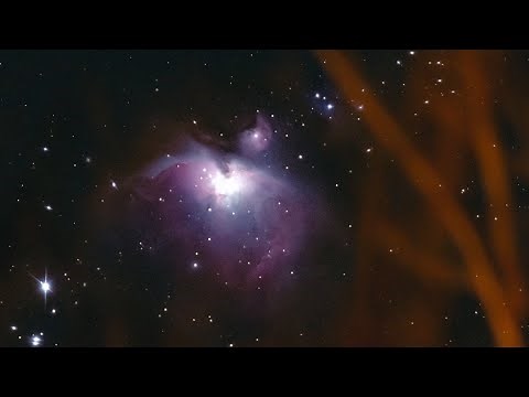 Orion Nebula and Pleiades - Time Lapse with Telescope and Lens 4K