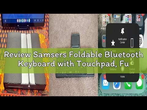 Review Samsers Foldable Bluetooth Keyboard with Touchpad, Full-Size Wireless Folding Keyboards with