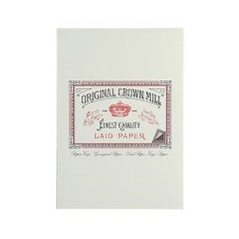 Original Crown Mill Writing Pad A5 Watermark Laid Cream - 50 Sheets 100gsm