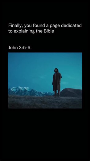 Explaining The Bible on Instagram: "In this passage from Jesus’ nighttime conversation with Nicodemus (John 3:1-21), Jesus explains the necessity of spiritual rebirth for entering God’s kingdom. Verse 5 emphasizes that mere physical birth is insufficient; one must experience a new birth “of water and the Spirit”—a single regenerative event often linked to Old Testament promises of cleansing and renewal (e.g., Ezekiel 36:25-27, where God promises to sprinkle clean water and give a new spirit). Ma