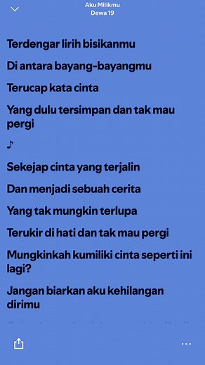 Aku Milikmu - Dewa 19 lirik dan arti singkat