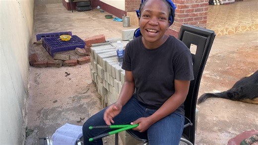 Mercy Mukwereza Page the lady drummer doing a first drumming session with my son AbtonJnr. Thank you mercy. Happy birthday AJ. #Seven | Rudo TaniaGamaliel Madindi Page