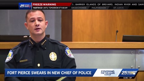 Standing room only as Fort Pierce's top cop gets sworn in