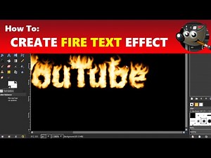 How To Create a Custom Fire Text Effect in GIMP | Using GIMP Tutorial