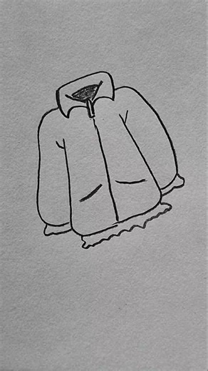 easy jacket 🧥 #drawing #art #video #youtubeshort #reels #ashortaday