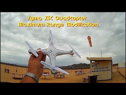 Syma X5C Quadcopter Drone Maximum Range Modification