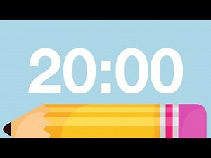 20 Minute Cute Back to School Timer with Relaxing Music and Alarm (Lofi, Chimes Alarm at End)