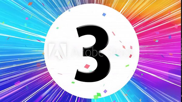 カウントダウン効果線時計背景