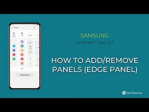 How to Add or Remove Panels (Edge panel) - Samsung [Android 11 - One UI 3]