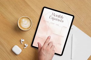 Monthly Expense Planner | Budget Tracker | Printable Finance Organizer | Expense Log | Money Management PDF | Instant Download | Editable