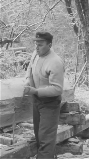 Hand Hewn Oak Log from 1964, Unique Craftsmanship!