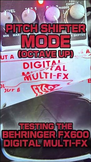 PITCH SHIFTER pt 2! | BEHRINGER FX600 MULTI-FX ✨ #Pitch #Pedals #effects #Up #Pedalboard #Octave