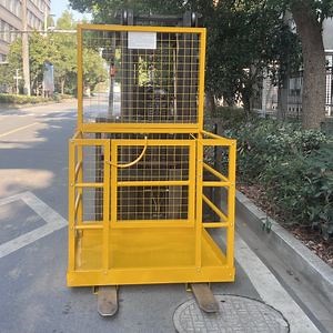 [Hot Item] Aerial Work Safety Working Platform Cage Compatible with Boom Lifts & Forklifts Protective Design, Osha Certified