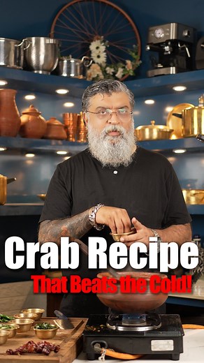 406K views · 15K reactions | South Indian winters hit different… Especially with a plate of hot, peppery crab that bites back. | The Mad Chef | Facebook