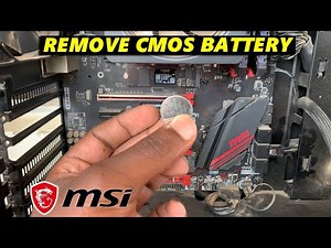 How To Remove CMOS Battery On MSI Motherboard