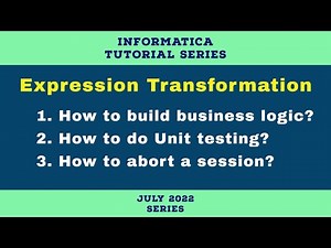 How to build business logic using Expression Transformation in Informatica | Informatica tutorial