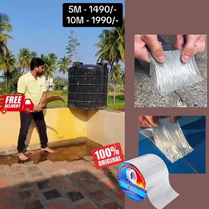 🔥 இப்போ இன்னும் விலை குறைச்சிட்டோம்! 🔥 💦 Waterproof Tape – Leak Problem-க்கு Permanent Solution! 🔹 5 Meter – Rs. 1490/- 🔹 10 Meter – Rs. 1990/- 🚿 கூரைல தண்ணி ஒழுகுதா? 🚰 Bathroom, Tank, Pipe, Wall-ல Crack வந்துருக்கா? ❌ இனிமே Repair-க்கு அதிக செலவு வேண்டாம்! 👉 இந்த Waterproof Tape ஒட்டினா போதும் 👉 எந்த Surface-லயும் Strong-ஆ ஒட்டும் 👉 Water, Rain, Sun – எல்லாத்துக்கும் Resistant ⭐ Customer Rating – 4.9 / 5 ⭐⭐⭐⭐⭐ 💬 “ஒட்டினதும் Leak Stop – உண்மையா Super Product!” 📦 Islandwide Delivery –
