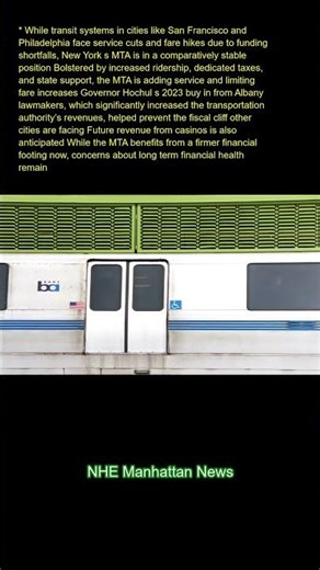 While transit systems in cities like San Francisco and Philadelphia face service cuts and fare hikes