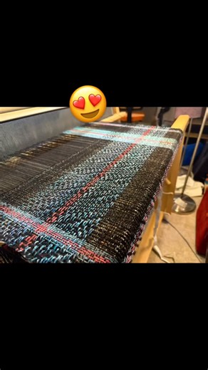 I just love, love, LOVE when a vision turns to life! This handspun yarn is so slippery that I’m having to “place” the weft in line rather than beat it down into alignment. With wool yarns that are sett very open, it can be really difficult for me to see the pattern while I’m weaving it. So I stand back, take a picture, and there it is. This undulating twill reminds me so much of the night sky in rural Washington that it was a perfect match for the yarn that was inspired by the same dark skies. #