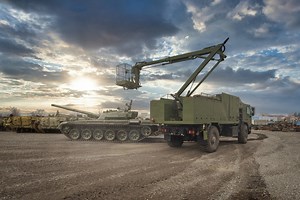 2.5K views · 19 shares | The Excalibur Army Decon vehicle is designed to perform the entire decontamination of vehicles, people, armament and gear, including oversized equipment, decontamination of terrain, aircraft, buildings and various objects thanks to the use of high-reach operator platform. Read more https://wp.me/p3avY4-9vQ | Military Leak | Facebook