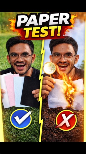 Which Color Paper Burns Fastest? 😱 #experiment #shortvideo #shorts #science
