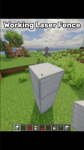 Minecraft Laser Fence Tutorial #minecraft #shorts #creative