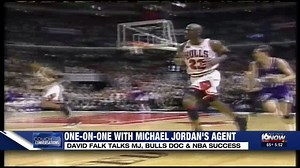 Michael Jordan's agent, David Falk, talks with 16 News Now's Joshua Short