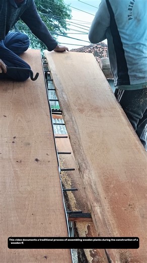 Traditional Wooden Fishing Boat Construction | Teamwork and Precision Wood Planking.