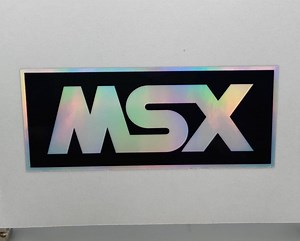 MSX Logo Sticker, Retro Computing, 80's Computers, 8-bit Gaming Computers, Holographic Stickers, Gaming, Nostalgia Computing, MSX Decals - Etsy