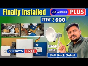 Jio AirFiber Plus ₹599 Max Plan Installation 😍 | 1000+ CH 14 Ott App Complete Plan Details