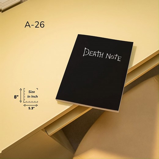 💀 DEATHNOTE – Unleash Your Creativity! 💀 Experience the premium DeathNote notebook from Notecraft.store – built for those who love dark aesthetics and smooth writing experiences! ✍️🔥 ✨ Features: ✅ Premium Cover – 300 GSM Ambush Paper ✅ Smooth Writing Pages – 100 GSM Cream White Paper ✅ Lined or Plain Pages – Choose Your Style ✅ Perfectly Sized – 8 x 5.3 inches, Easy to Carry ✅ Affordable Price – Only 190 BDT 📦 Order Now from Noteboibd! Limited stock available! | Noteboibd- নোটবইবিডি