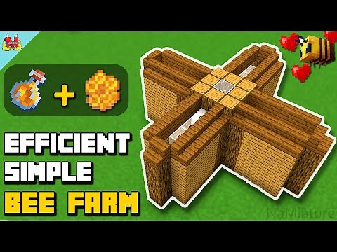 Minecraft Honey Farm 1.16 Tutorial (Honey Bottle + Honeycomb)