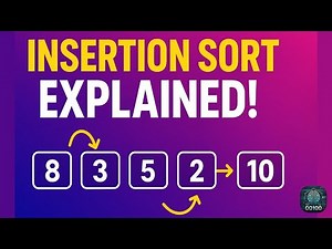 Insertion Sort Algorithm || Full explaination how this sorting algorithm works || Using Java